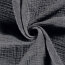 Winter - Vierlagiger Musselin Uni Recycelt - dunkeljeansblau