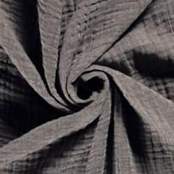 Winter - Four-ply cotton muslin Recycled - dark grey