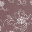 Muslin embroidered flower tendrils - old berry