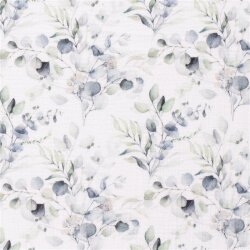 Muslin Mediterranean Branches - cream white