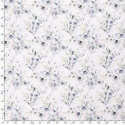 Muslin Mediterranean Branches - cream white