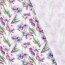 Muslin Watercolour Flowers - cream white