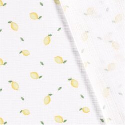 Muselina limón espumoso - blanco crema