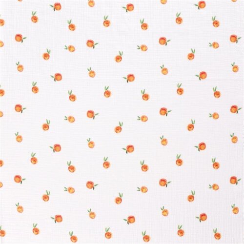 Muslin Delicious Tangerines - cream white