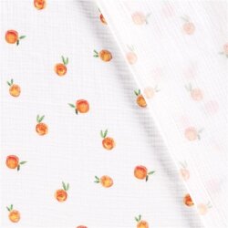 Muslin Delicious Tangerines - cream white