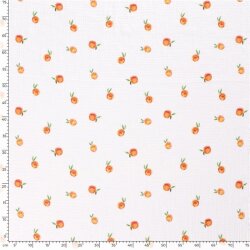 Muslin Delicious Tangerines - cream white