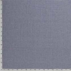 Cotton poplin yarn-dyed Vichy check 2mm - midnight blue