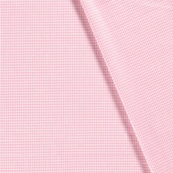 Cotton poplin yarn dyed Vichy check 2mm - pink