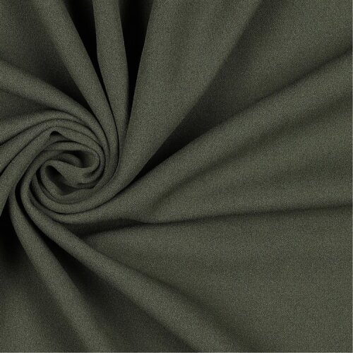 Crêpe Polyester *Vera* Uni - altwaldgrün