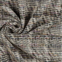 Tissu tricoté jacquard - noir
