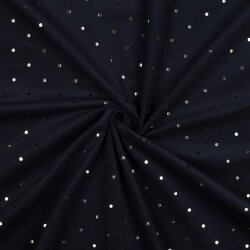 Babycord GOLD DOT - dark blue