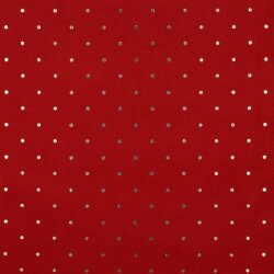 Babycord GOLD DOT - rojo