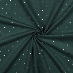 Babycord GOLD DOT - dark green