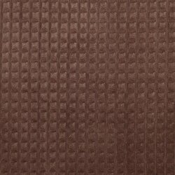 Velour decorative fabric square - brown