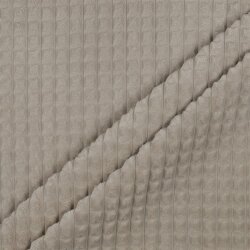 Velour decorative fabric square - sand