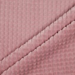 Velour decorative fabric square - dusky pink