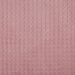 Velour decorative fabric square - dusky pink