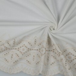 Bordo in lino a un lato - crema