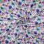 KATOEN VOILE DIGITAL PALM HAVEN - KOBALT