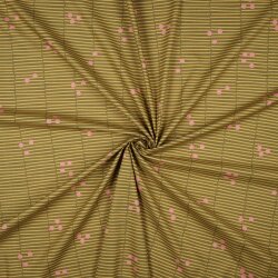 FINE POPLIN BROKEN STRIPE - GREEN