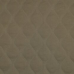 Musselin Gesteppt - moosgrün