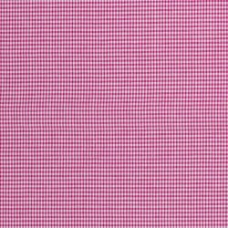Cotton poplin yarn dyed Vichy check 2mm - pink