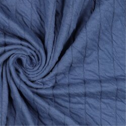JERSEY TRAPUNTATO A RIGHE - JEANS