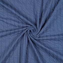 JERSEY TRAPUNTATO A RIGHE - JEANS