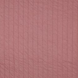 JERSEY MATELASSÉ À RAYURES - ROSE FONCÉ