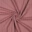 JERSEY MATELASSÉ À RAYURES - ROSE FONCÉ