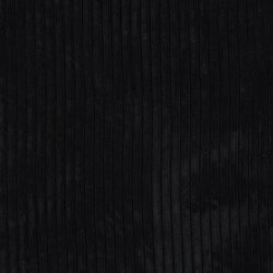 Cordón decorativo de terciopelo rayas XXL - negro