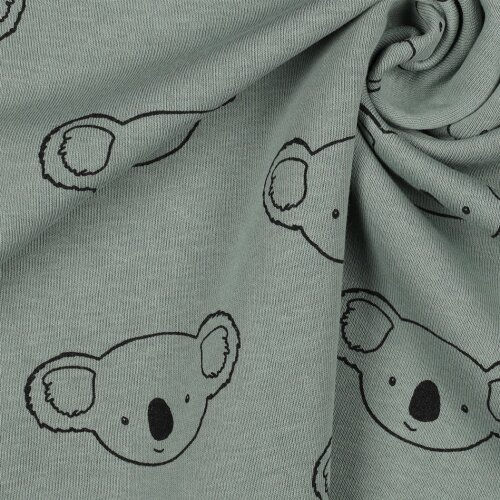 JOGGING kartáčovaná KOALA - tmavá máta
