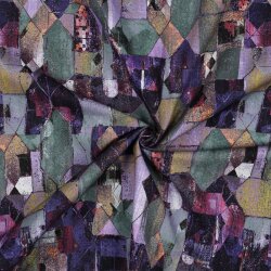 Canvas Digital Abstract - aubergine