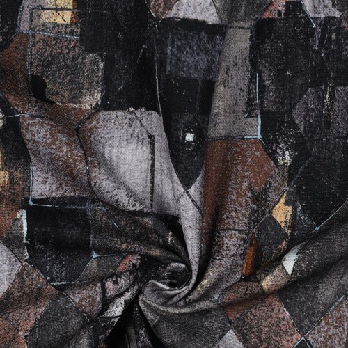 Canvas Digital Abstract - midnight blue