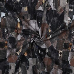 Canvas Digital Abstract - midnight blue