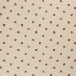 Interieurstoff Panama Igel - natur - creme