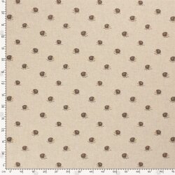 Interieurstoff Panama Igel - natur - creme