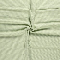 Cotton poplin yarn dyed Vichy check 2mm - spring green