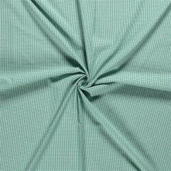 Cotton poplin yarn-dyed Vichy check 2mm - grass green
