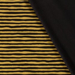Alpine fleece streep bij - zwart/geel