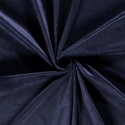 Wide corduroy stretch *Marie* - dark blue