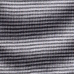 Cotton poplin yarn dyed Vichy check 2mm - black