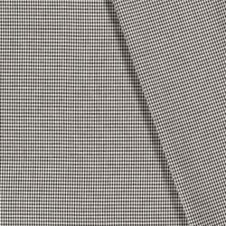 Baumwollpopeline garngefärbt Vichy Karo 2mm - schwarz