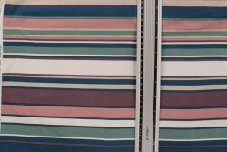 Cotton jersey colourful stripes - mint