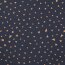 Jersey de coton petits cœurs - bleu foncé