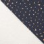 Jersey de coton petits cœurs - bleu foncé