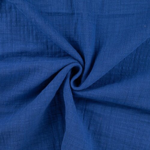 Muslin Slub Washed *Lisa* - royal blue