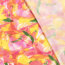 Viskose-Popeline Digital abstrakte Blüte - rosa/gelb