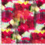 Viskose-Popeline Digital verwischte Blüten - rot