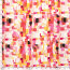 Viskose-Popeline Digital abstrakte Rechtecke- pink/pfirsich